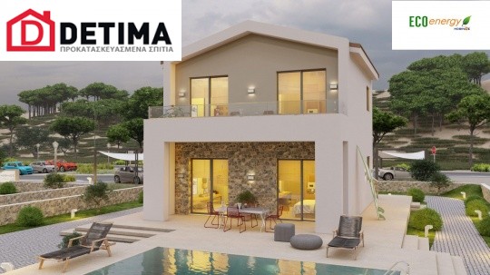 Διώροφη Κατοικία D-100( 2 x 50,12 m²), συνολικής επιφάνειας 100,24 τ.μ., συνολική επιφάνεια στεγασμέ