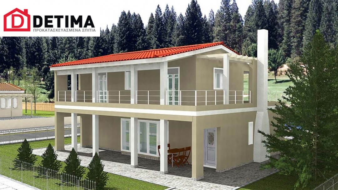 Διώροφη Κατοικία D-131a, συνολικής επιφάνειας 131,50 τ.μ.